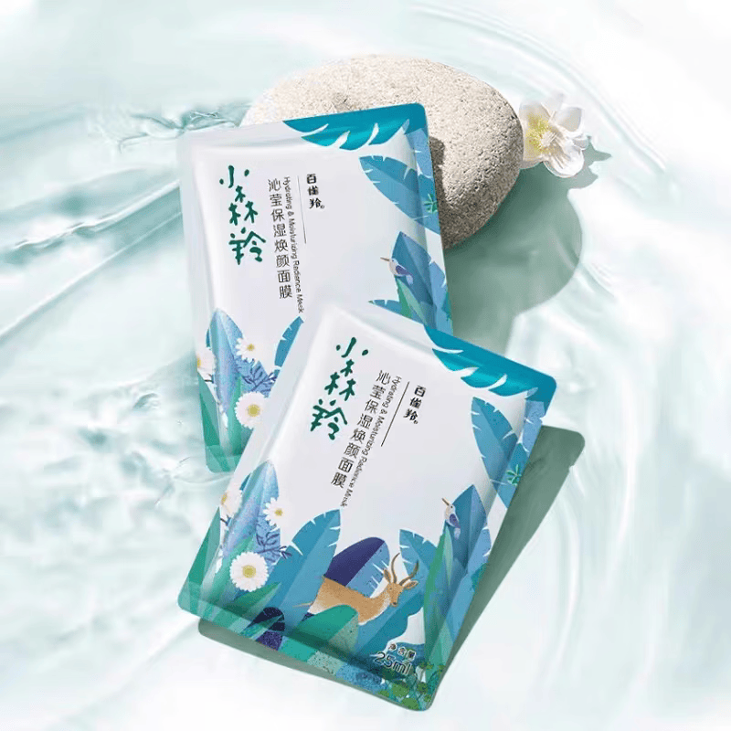 百雀羚补水面膜贴片面膜组合装 【小森羚】沁莹保湿面膜15片