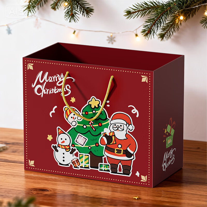 星云宝贝儿童玩具男孩生日礼物圣诞节3-6岁5魔幻磁力积木轨道车磁吸小火车 大号圣诞节礼袋 魔幻轨道立方体积木轨道车8-12高档百变拼装车高铁益智