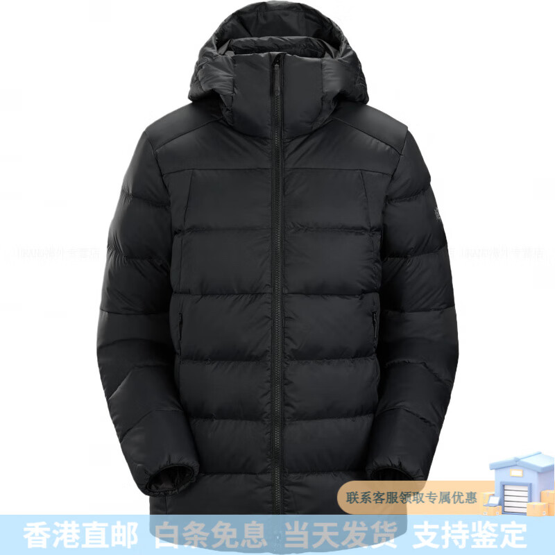 始祖鸟（ARC&#039;TERYX）THORIUM Hoody 舒适保暖合身纯色连帽羽绒服 女款 黑色 黑色 XL