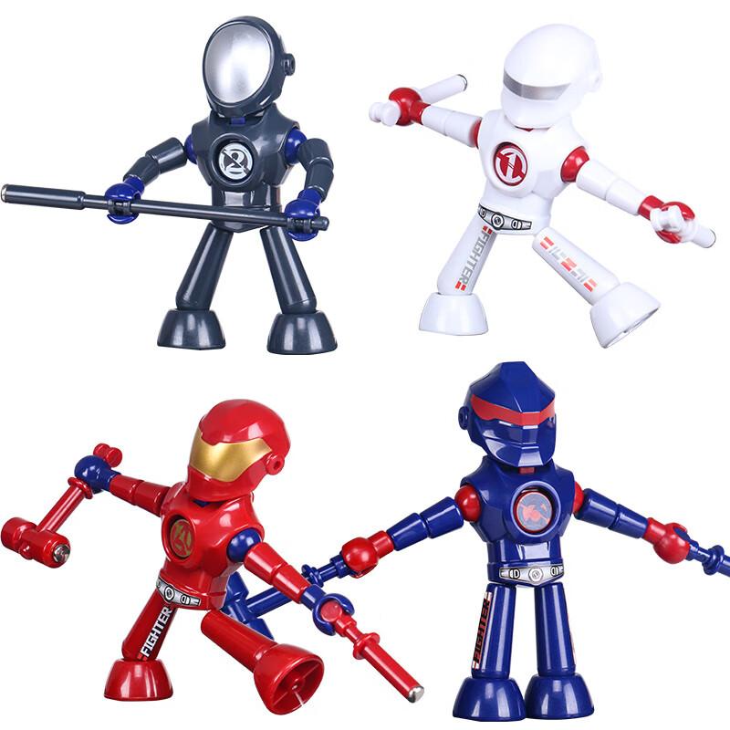 MPPMCK竹节人竹节人玩具对打口袋斗士六年级小学生儿童手工制作di 【烈焰之战 】竹节人斗士