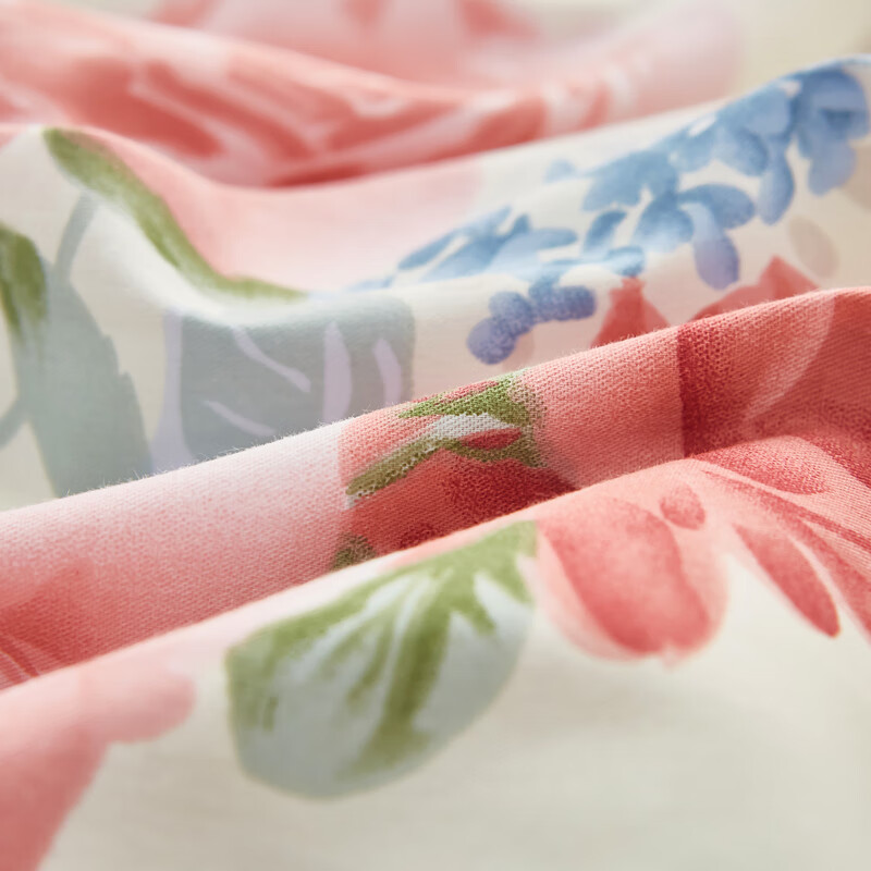 恒源祥 被套 A类100%纯棉被罩单件ins风印花加厚柔软亲肤宿舍床上用品 锦上添花【A类全棉】 200*230cm