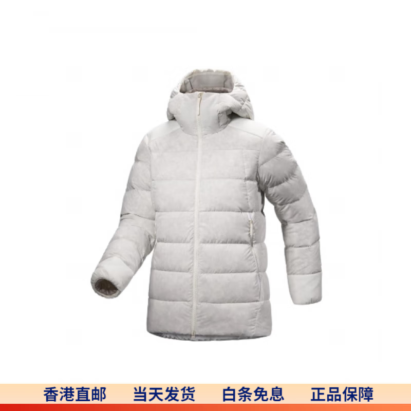 始祖鸟（ARC'TERYX）Thorium系列 Hoody 750蓬鹅绒防水轻便耐磨保暖刺绣连帽羽绒服 女 极地白/Arctic Silk L