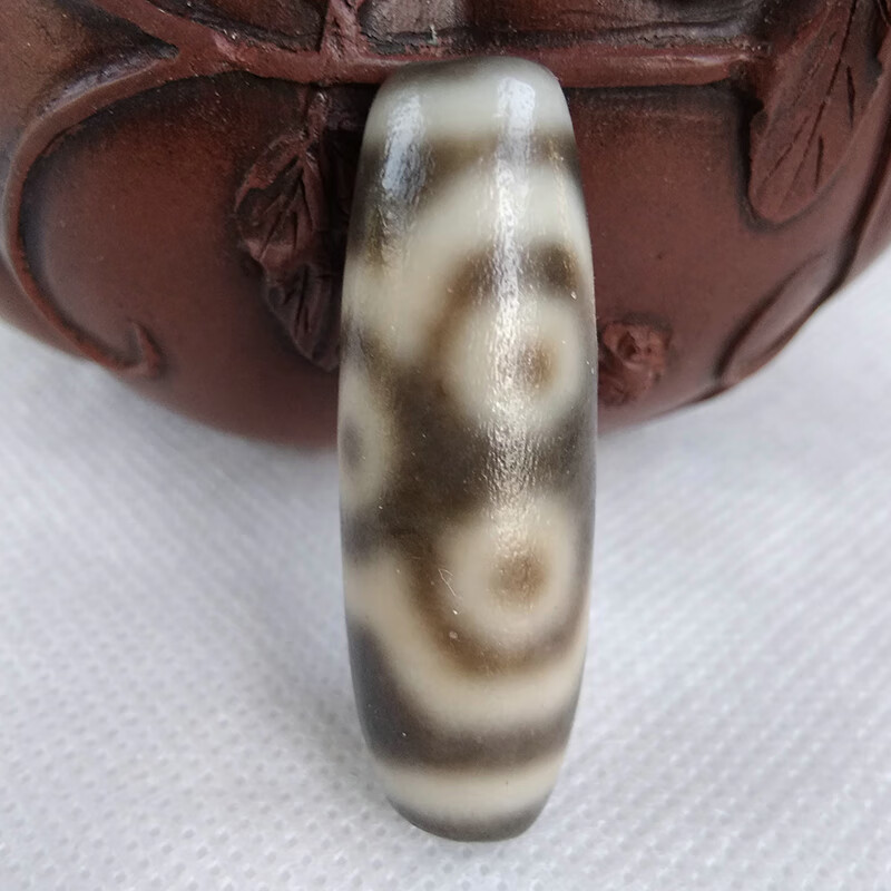 奥音S3藏传玛瑙传世敬养六眼老天珠真老无做旧高级民族风项链吊坠