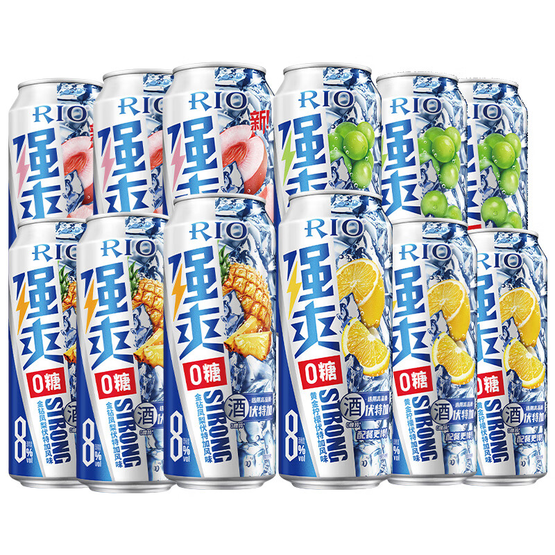 ģRIOԤβ ǿˬ ˬ 500mlһζ6ѡ ǿˬ0Ƕζ12װ