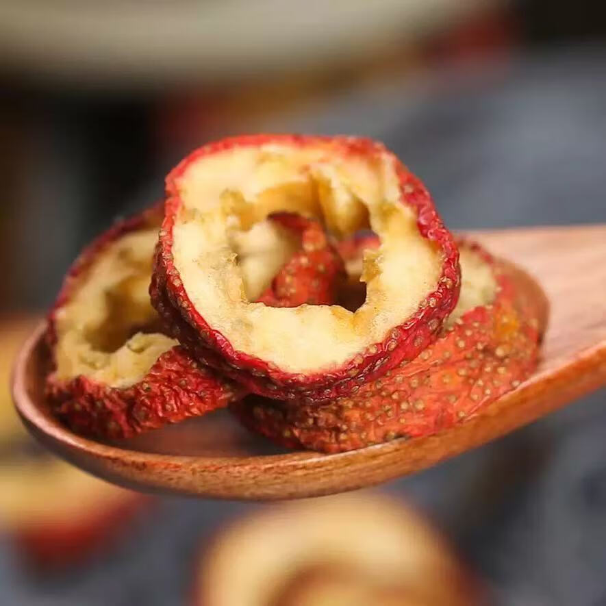 同仁堂精选山楂干无添加特级山楂干空心山楂无核开胃山楂圈泡水山楂树下 特级新货山楂干四罐共【800克】