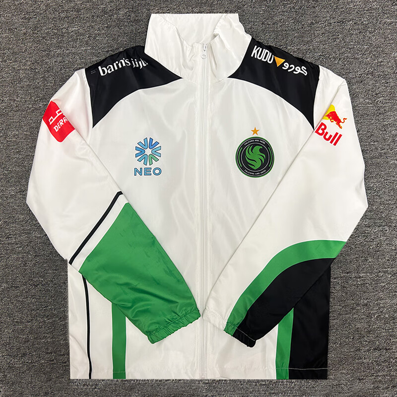 米可杉2025Falcons猎鹰战队cs2科隆队服csgo周边niko外套m0nesy夹克 25猎鹰白绿风衣定制ID联系客服 均码 4XL