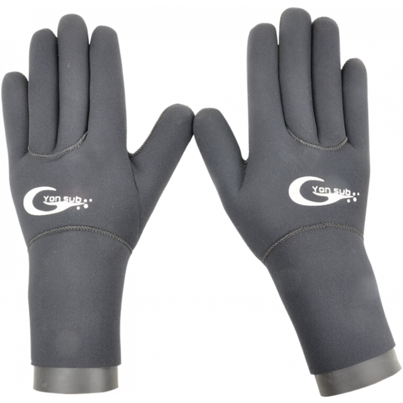 泳速(Yon sub)浮潛手襪YONSUB冬泳防寒高彈力3mm防刺防割保暖備成人潛水手套 S(掌寬8-8.5cm)