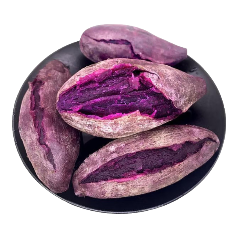 【真便宜】新鲜紫薯七彩水晶紫薯红薯早餐网红直播间（颜色随机） 冰糖水晶紫薯中小果（1两-3两） 颜色随机 2斤含箱