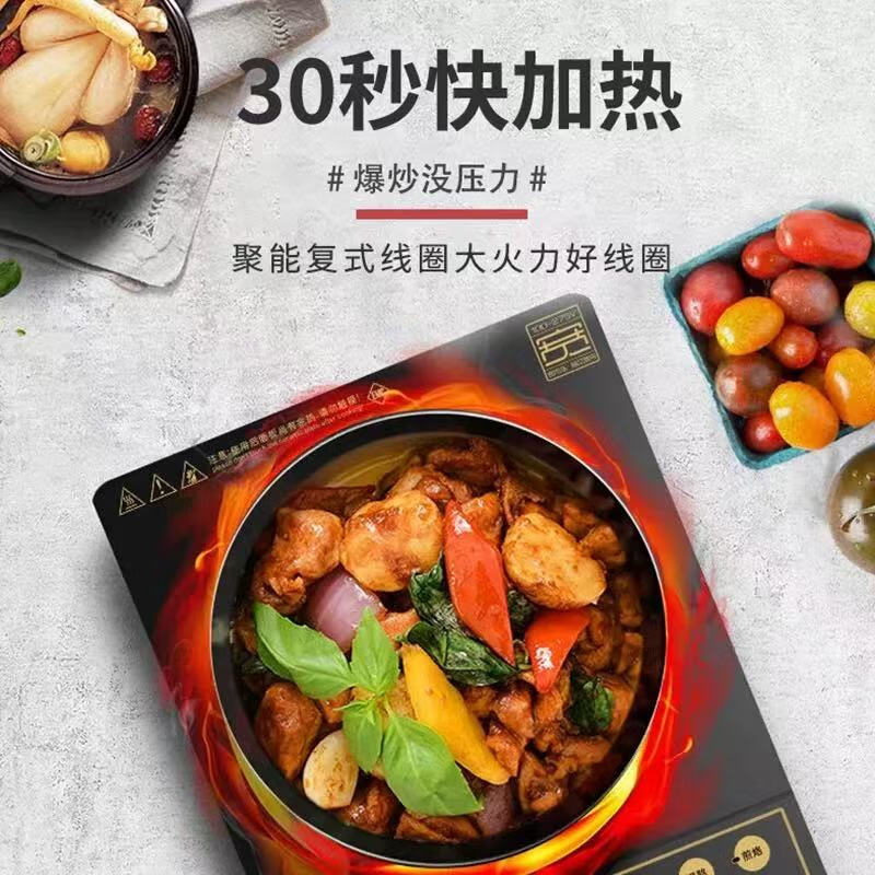 雅樂(lè )思(Rnice)雅樂(lè )思電磁爐Rileosip/雅樂(lè )思 爆炒火鍋CA20B5預約蒸煮文火煲湯2000W 電磁爐單機CA20B5