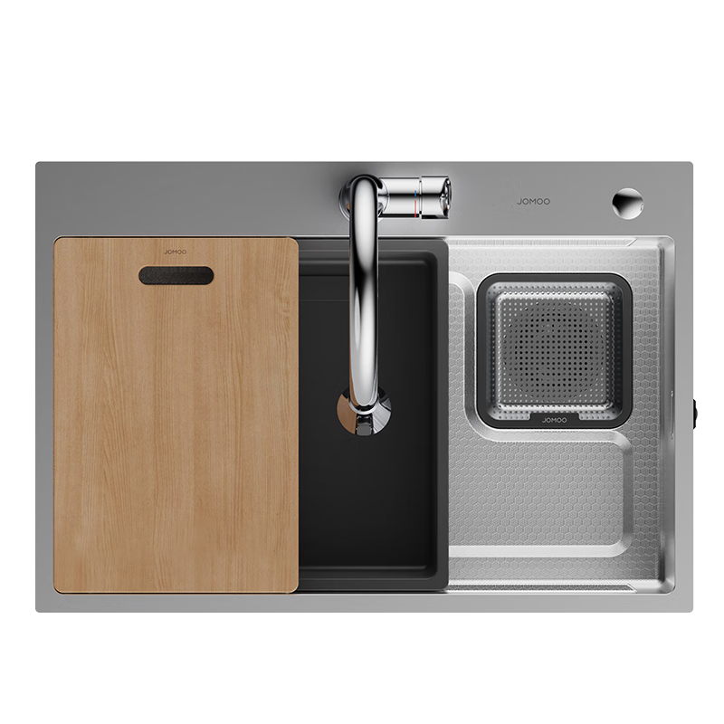 ������JOMOO������ˮ������304����ּӺ�ϴ��һ����๦�ܽ���̨���迹����ͷ 70*48���ֹ�����˫��02383������ͷ 976.89Ԫ(������)