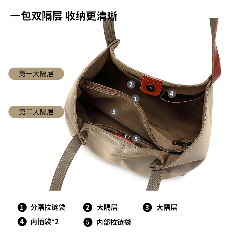 秀迪猫【送礼首推】冬季氛围感大容量女生牛皮托斜挎包生日礼物精选 黑色-极速发货