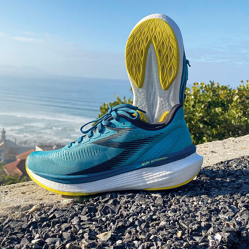 361°运动鞋女鞋【SPIRE 5】国际线秋冬季新品网面透气舒适缓震跑步鞋 葡萄石绿/燕子草黄 37