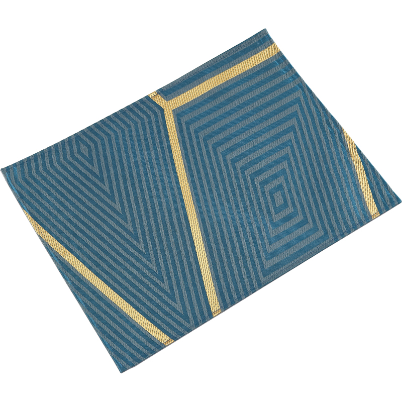 餐垫布欧式隔热垫布艺 西餐垫子餐桌垫美式定制 青黛蓝 定制30*40cm