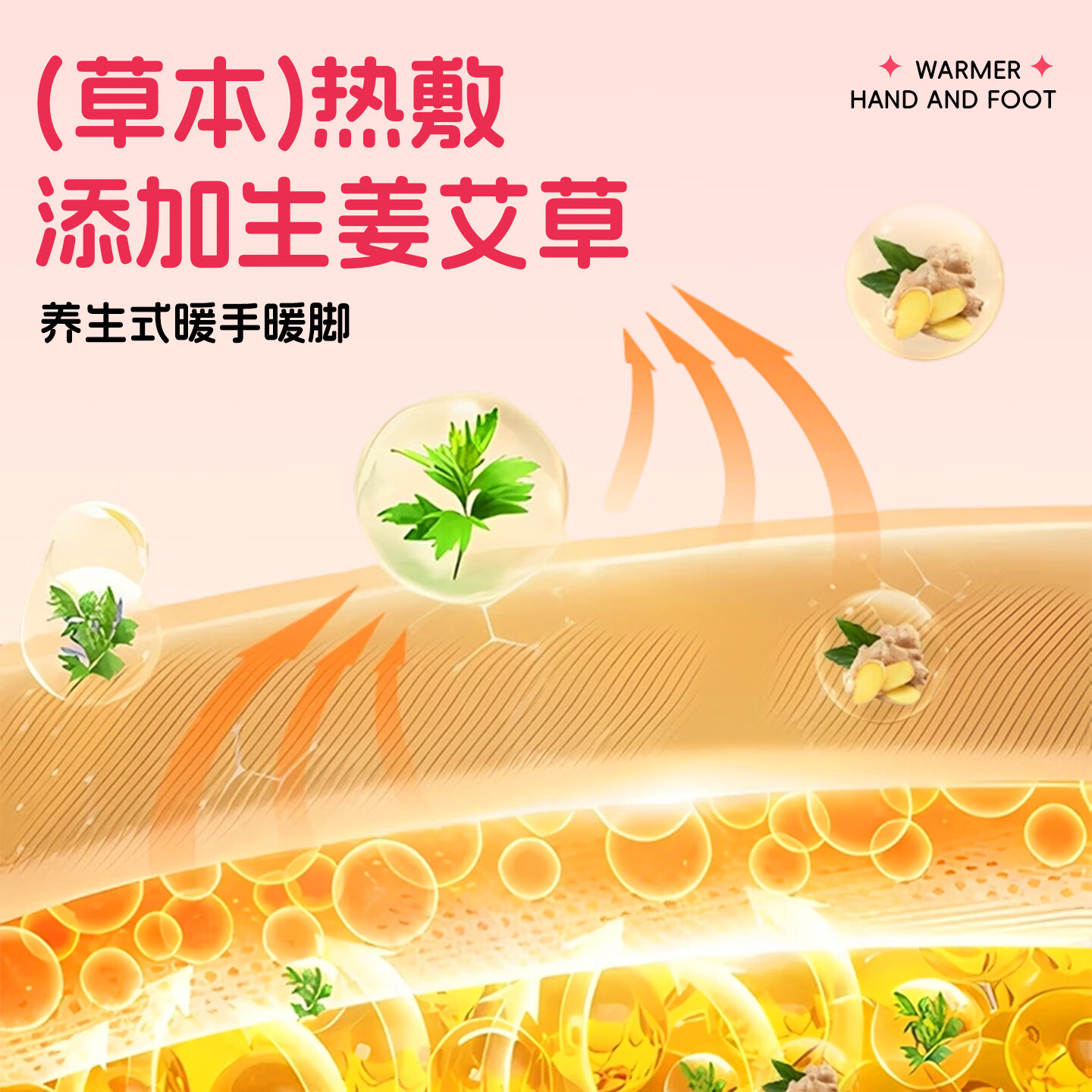 米卡博【海绵宝宝联名】手足暖宝穿戴式手足两用自发热贴成人学生通用 60片【海绵宝宝 温暖陪伴】