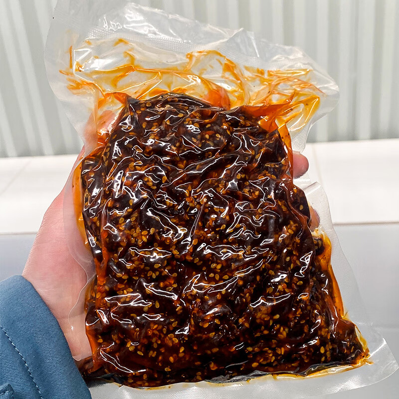 江志忠藤椒牛肉條川渝零食散裝五香牛肉香辣牛肉干休閑麻辣食品新 【貼標(biāo)-牛皮袋】500g麻辣