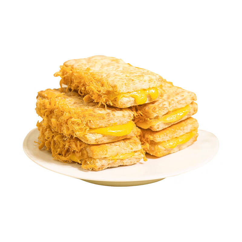 杨先生咸蛋黄肉松千层方块酥牛轧饼干 干小吃特产网红好吃咸味小零食 咸蛋黄肉松方块酥（7枚）.