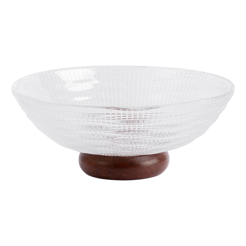 半物生活玻璃果盘水果盘客厅轻奢零食盘高档现代家用高级感干果盘糖果盘