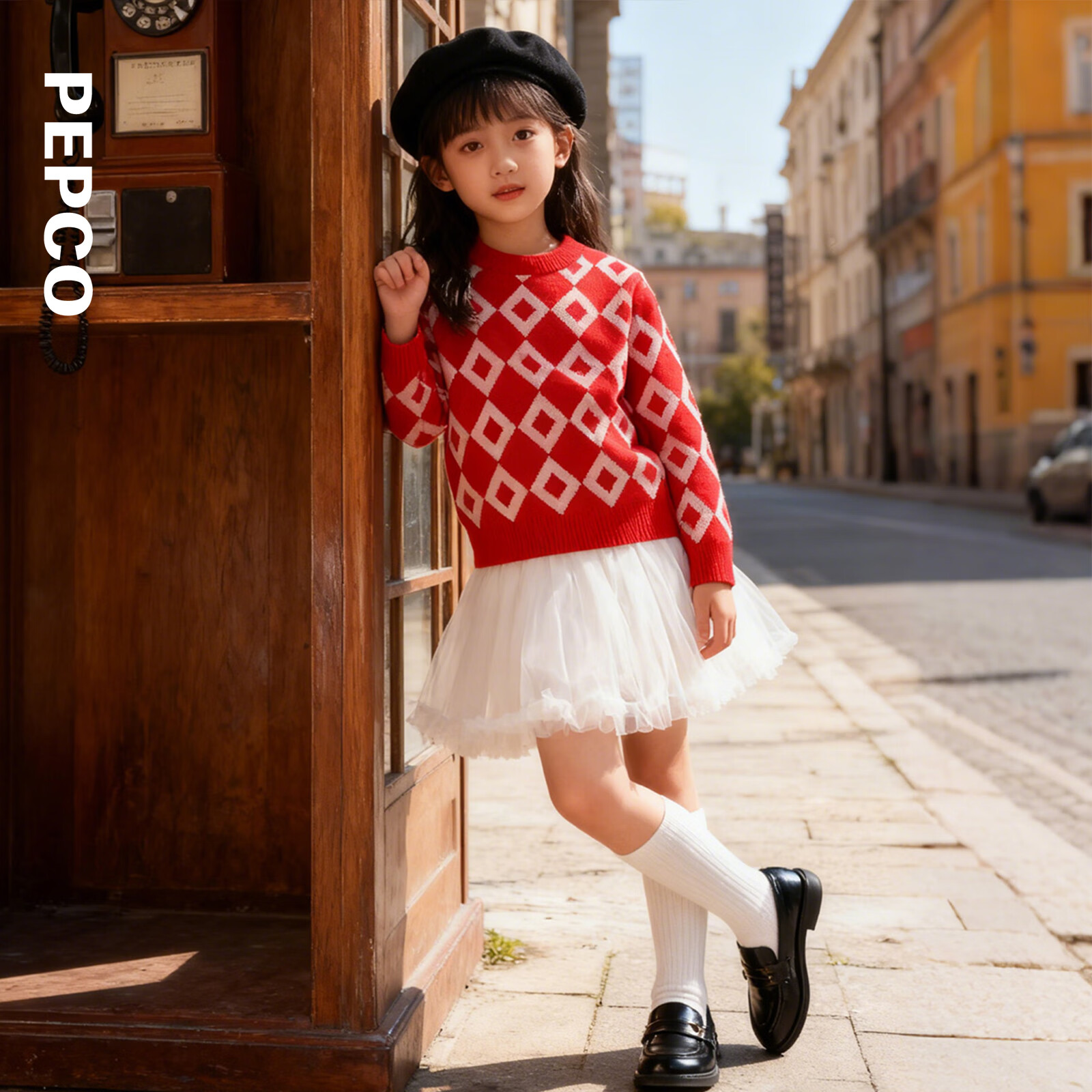 小猪班纳童装2025秋装新款儿童毛衣中大童男童毛衫女童套头衫上衣 亚麻棕 150 cm