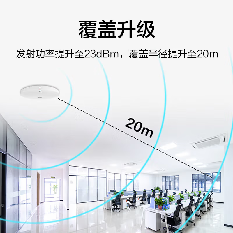 华为(HUAWEI)坤灵无线AP面板式ax1800M 企业级AC+AP无线WiFi套装双频千兆路由器POE供电IPTV坤灵APP管理分布式 新品|AP361E|WiFi6吸顶式AP面板