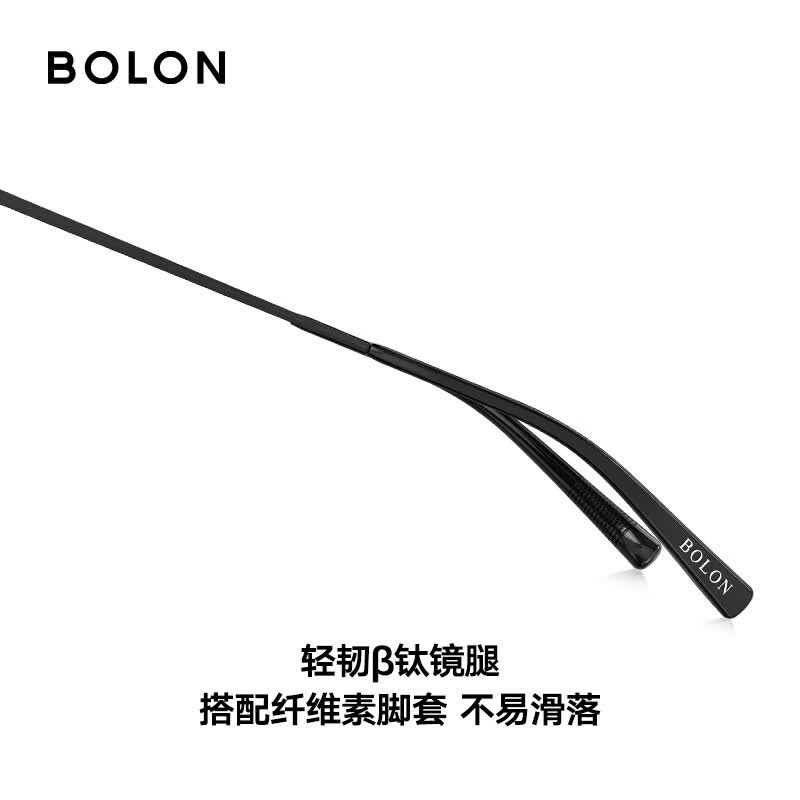 暴龙（BOLON）近视眼镜框 文艺简约圆框钛合金大框眼镜架 BA7003 精选 B30-玫瑰金色 此项仅单框-镜框支持试戴