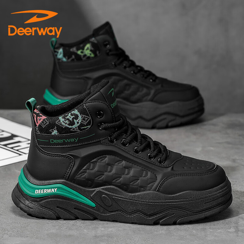 �¶��ݣ�DEERWAY���ϵ�Ь��Ь2025�ﶬ��Ь����ʿ�߰������������˶�Ь ��ɫ42