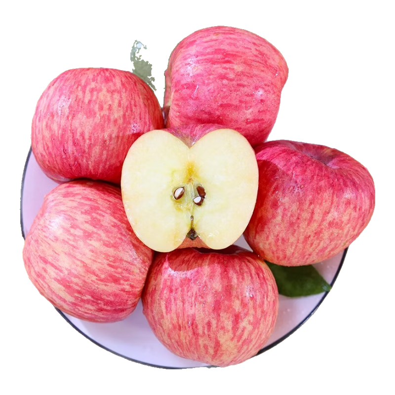 不二猩选新鲜山西红富士苹果冰糖心丑平果脆甜当季新鲜水果现摘整箱包邮 带箱9斤 80mm+特大果丨爆甜多汁