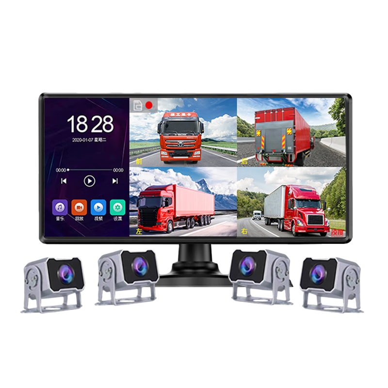 凌度（BLACKVIEW）货车四录记录仪 C200PRO高清夜视AHD1080P倒车影像停车监控一体机 1、货车【10.36寸四路监控】触屏声控+64G卡