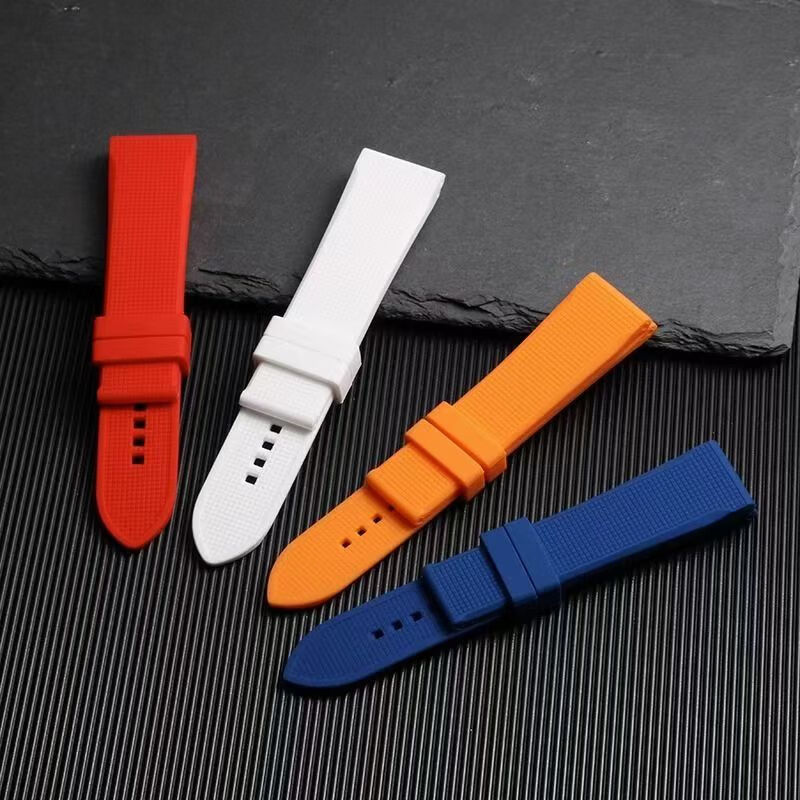 适配天梭力洛克硅胶表带杜鲁尔时魅海星系列黑色-银蝴蝶扣19mm 黑色+银蝴蝶扣 21mm【表带宽度】