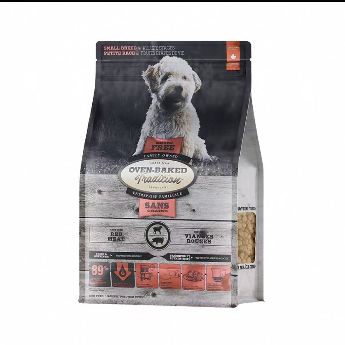 歐恩焙狗糧雞鴨肉紅肉小型犬通用犬糧幼成犬低溫烘焙小顆粒 2.27kg*小型犬紅肉（效期到26年5月