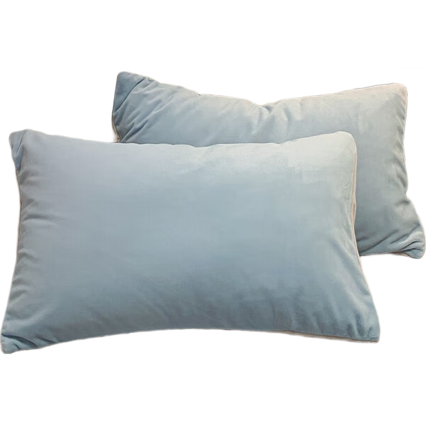 百麗絲水星家紡出品加厚牛奶絨被套床單四件套冬季珊瑚絨床上三件套保暖 嬰兒藍(lán)+淺灰 床單款 單件被套180x220cm+枕套一對(duì)