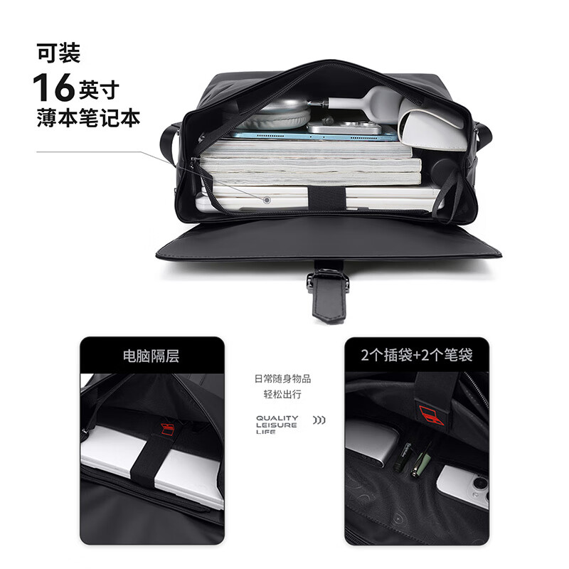 高尔夫(GOLF)双肩包男士运动背包女休闲旅行学生书包防泼水通勤出游背包【Q】 款式7-雾黑