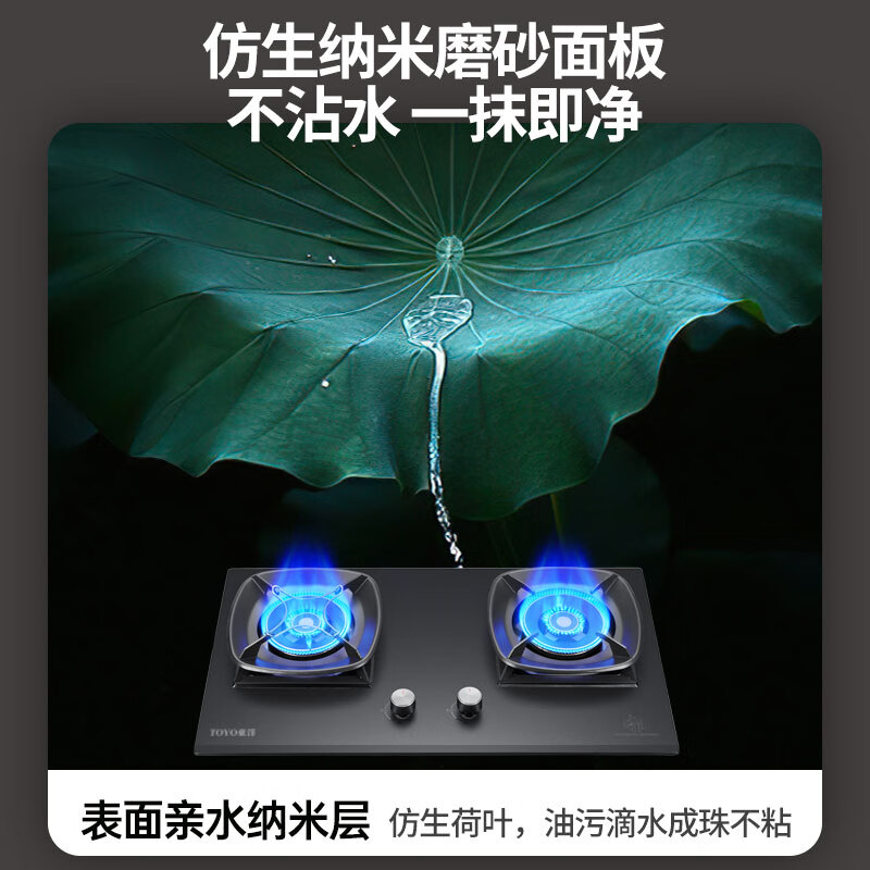 東洋（TOYO）燃气双灶台式嵌入式家用煤气灶头液化气天然气猛火炉灶 尊享款超重全铜火盖 液化气