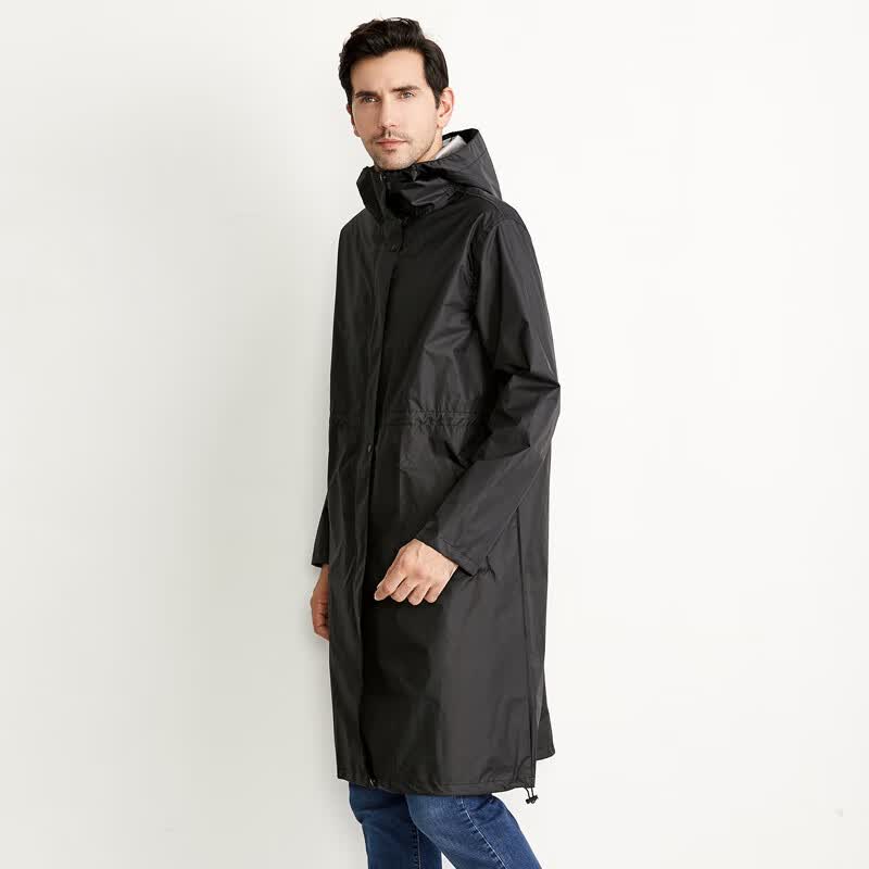 Freesmily2025成人时尚风雨衣徒步旅行外套防风防沙户外男女同款雨披徒步轻 9026黑色 XL 1件
