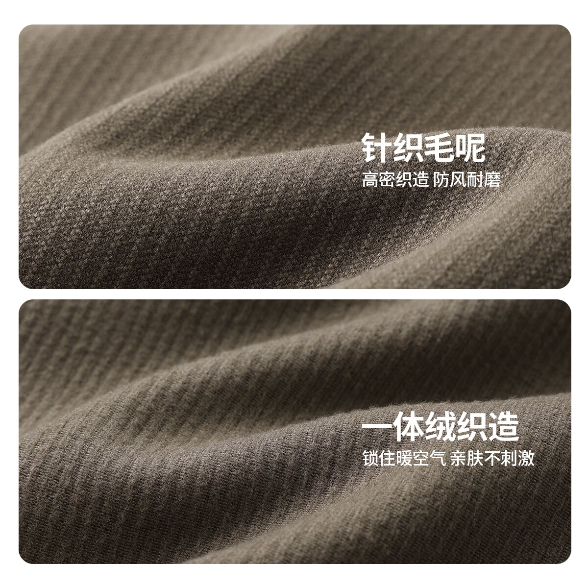 布衣传说 复古重磅星空呢 秋冬季加厚休闲裤男款宽松直筒长裤子潮 黑色 34