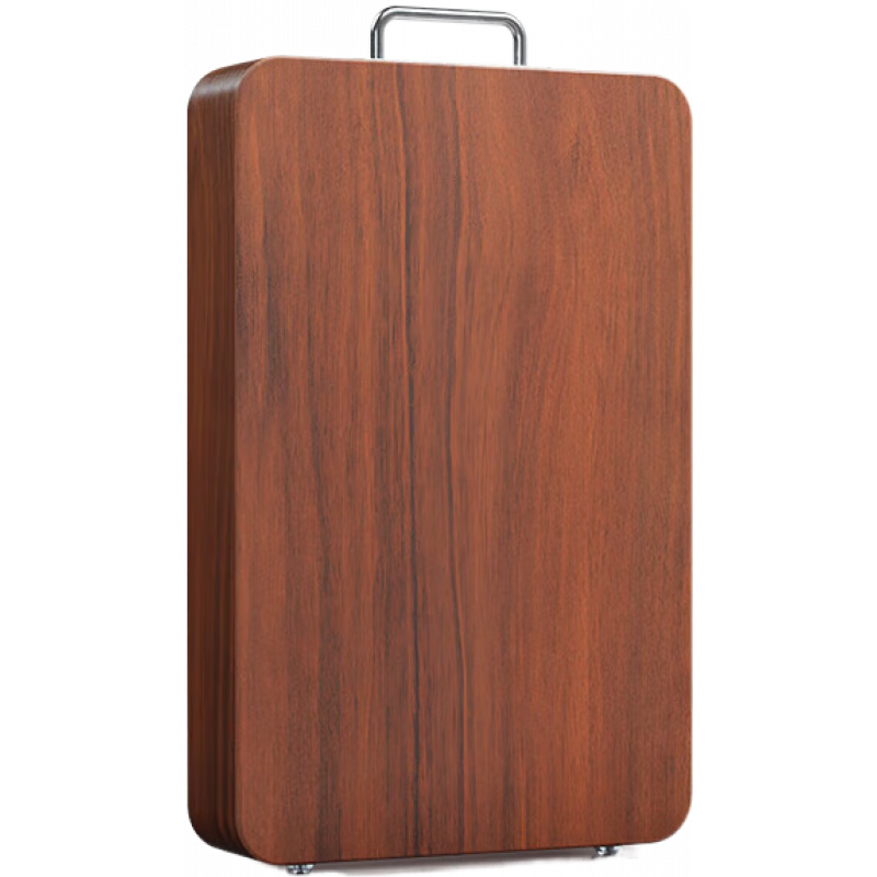 泰南老進(jìn)口紅鐵木砧板實(shí)木切菜板防霉家用占刀案板整木廚房剁專用食品級(jí) 紅鐵整木30*20*3送筷子菜板架 長方形