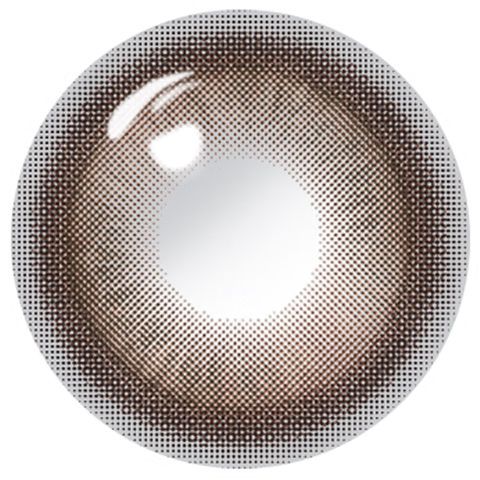 可啦啦美瞳半年抛少女态度彩色隐形眼镜1片装自然点0度