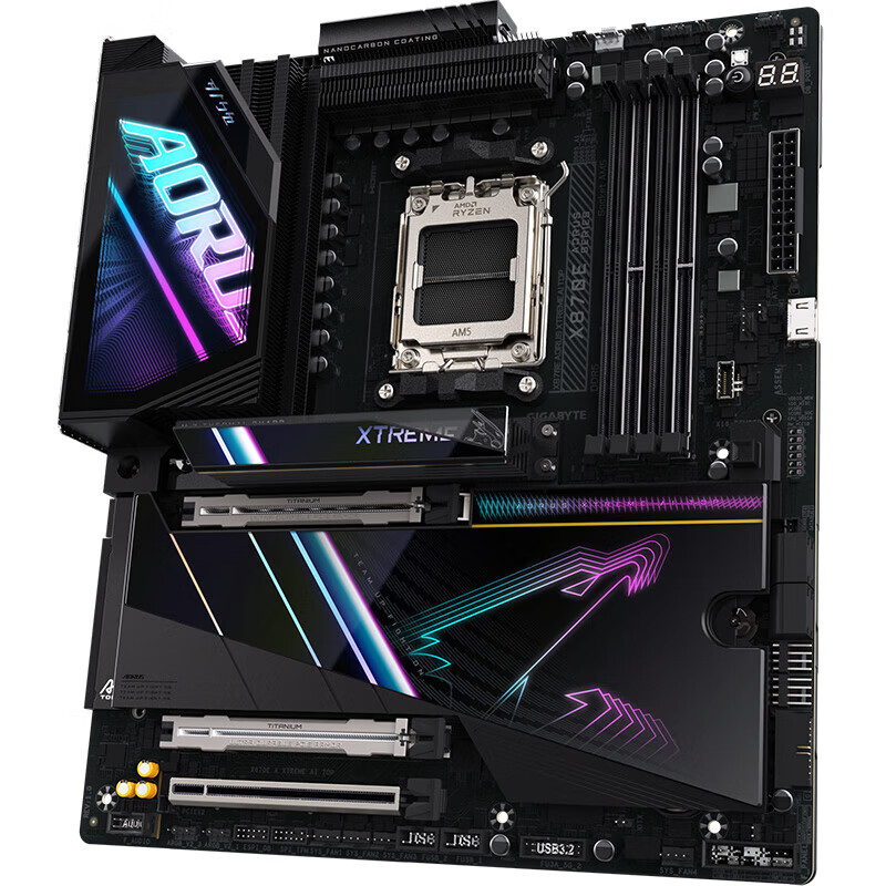 技嘉X870E AORUS AI TOP大雕主板搭配9700X 9800X 3D 9900X 9950X X870E AORUS 大雕 无内存 x AMD R5 9600X 散片