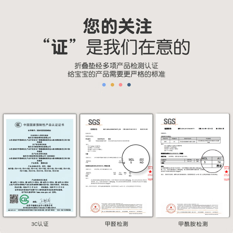 棒棒猪宝宝爬行垫加厚婴儿童折叠爬爬垫无甲醇无味防摔家客厅地垫 XPE双面折叠款-小熊派对 150*180*1cm