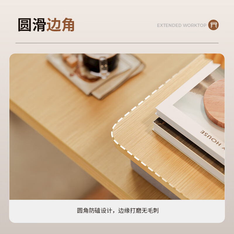 AGILESTIC台式电脑显示器增高架电脑屏幕支架办公桌面增高架显示器垫高支架 磨砂白 100cm【升级抽屉款增高架】