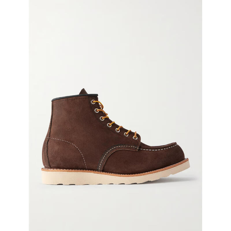 Red Wing SS26 轻奢 男士 8836 经典款莫卡辛绒面革靴子 Brown 20 | 11 UK