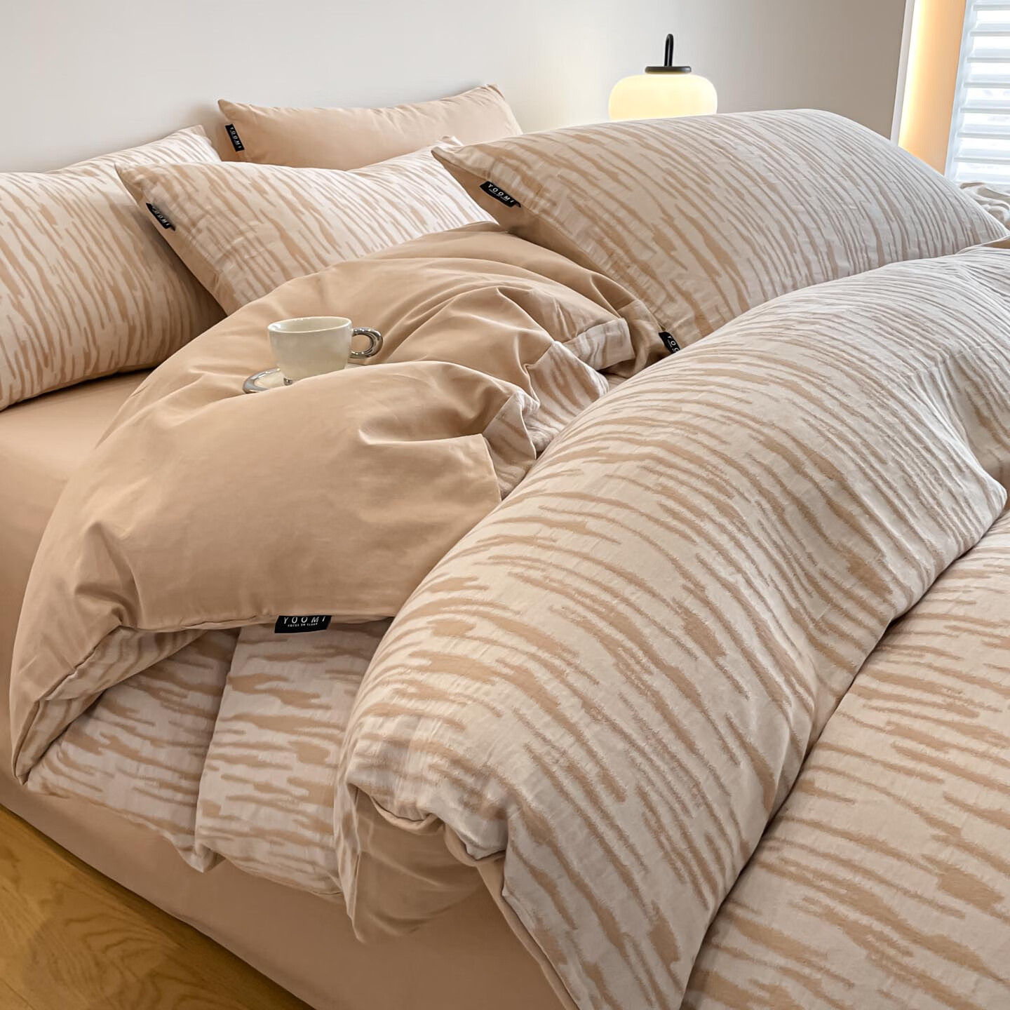 ���ǣ�Lanrui��A��ȫ��ĥëɫ֯�Ứ100%�½��޵�˫���׼� ����-��ɫ 1.5/1.8m ������ ����200*230cm 149Ԫ