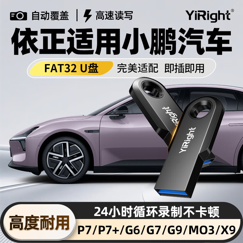 YiRight优盘适用小鹏行车记录仪u盘G6/G7/G9/X9/P7/P7+/MO3等车载专用大容量U盘FAT32格式高速USB3.0 【行车记录仪专用U盘】USB3.0 256GB 【行车记录仪专用U盘】