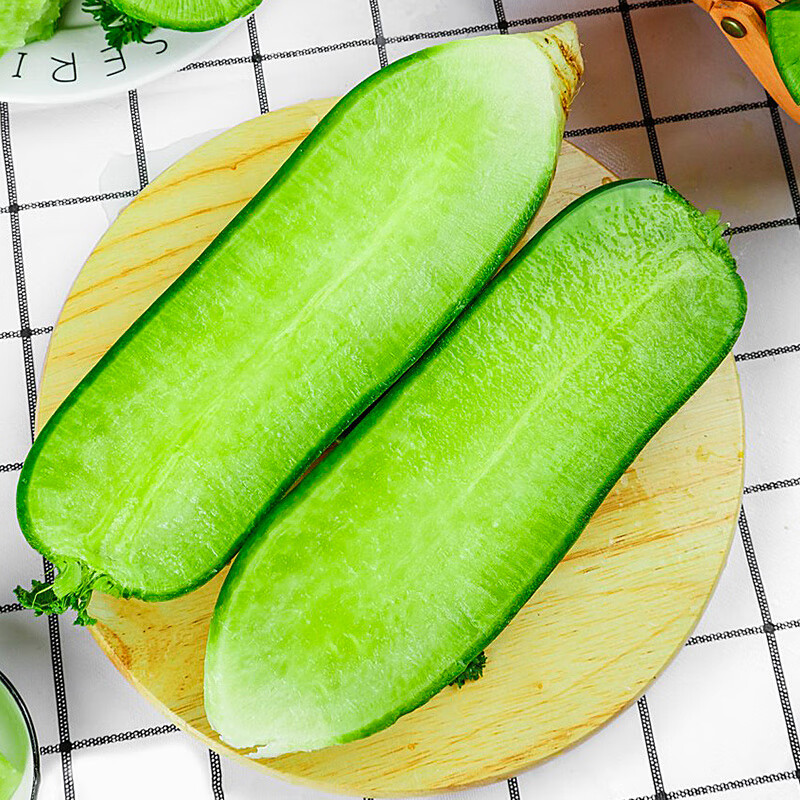 正宗天津沙窝萝卜甜脆水果型新鲜青萝卜冰淇淋萝卜根茎类蔬菜生吃 产地现拔【天星二号】普通礼盒装5斤