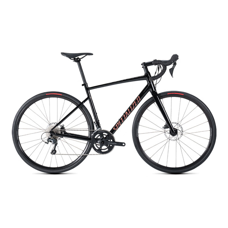 SPECIALIZED闪电 ALLEZ E5 DISC SPORT 碳纤维前叉耐力公路自行车 光泽柏油黑 49  x 20速
