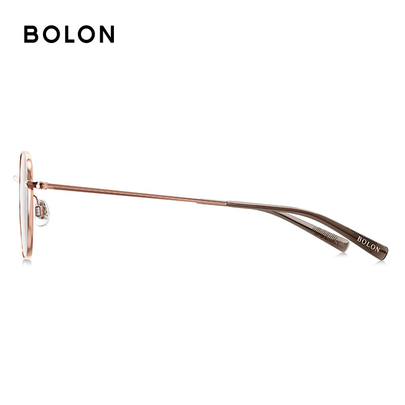 暴龙(BOLON)近视眼镜框 男女钛合金方框镜架 暴龙眼镜 BA7005 精选 B30-玫瑰金色 此项仅单框-镜框支持试戴