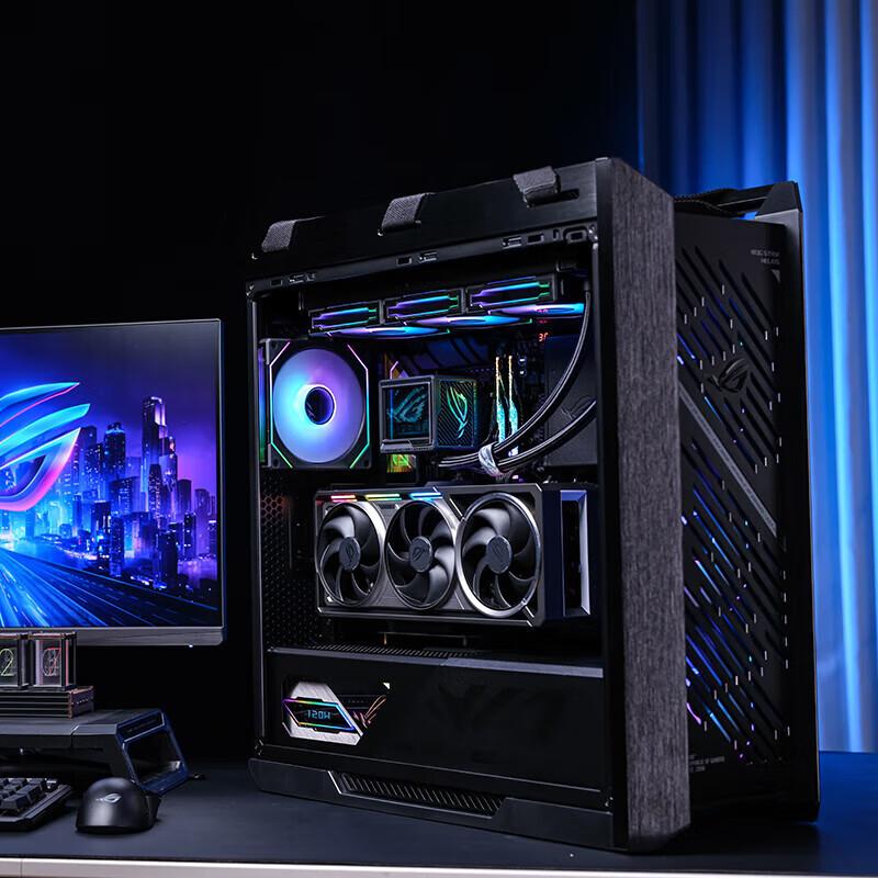 华硕太阳神ROG全家桶14代i7/i9 14900KF/RTX5070Ti/5080/5090D黑神话悟空直播吃鸡游戏diy台式电脑主机 规格五丨i9 14900KF/RTX5080