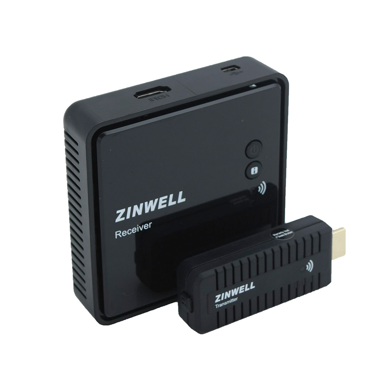 ZINWELL捷赫WHD-100无线影音传输器WHDI技术硬件同步传输 WHD-100 10米传输距离