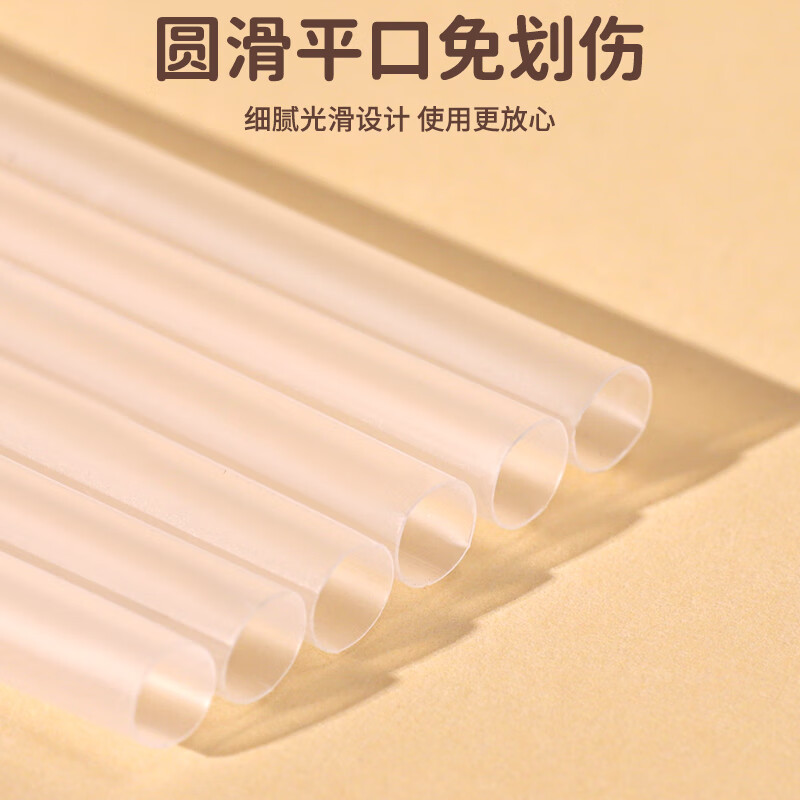 双童一次性透明吸管独立包装食品级PP材质防尘更卫生奶茶咖啡饮料吸管 2盒200支独立包装【食品接触用/母婴级】