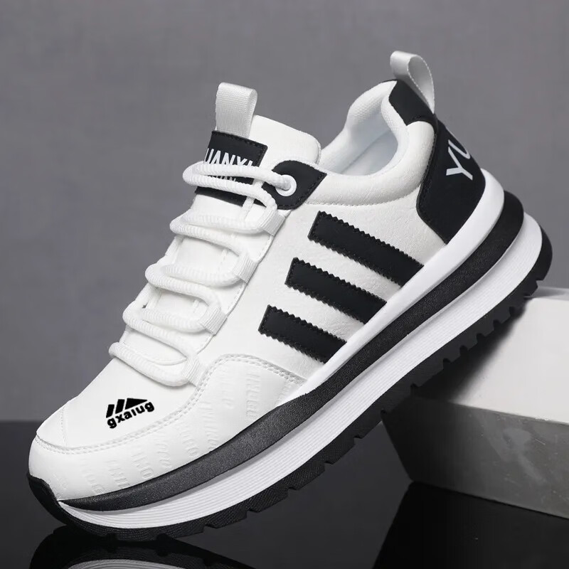 【秋冬新款】男鞋潮流百搭男士轻便软底运动休闲鞋耐磨时尚鞋子JS 白色 41