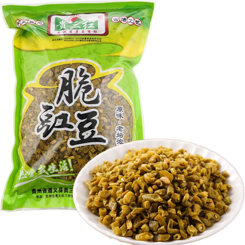 贵三红老坛泡豇豆5斤袋装 泡酸菜脆酸豆角下饭小菜酱腌咸菜